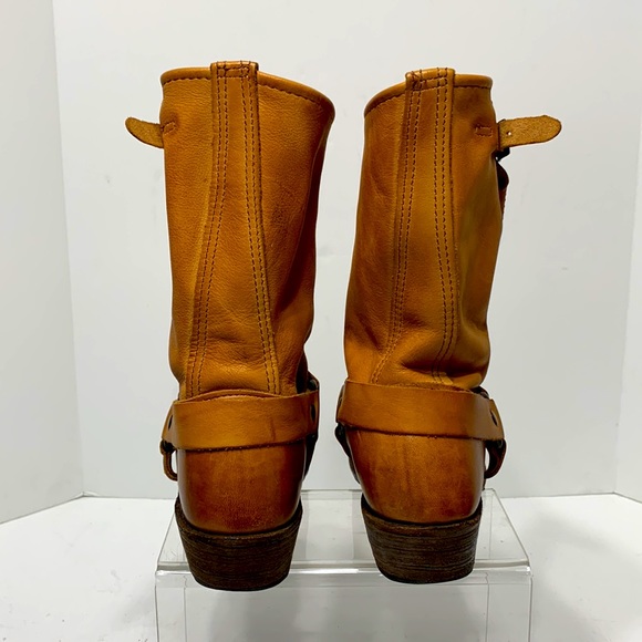 Vintage Shoe Company tan harness boot Eliza size 7 - Picture 5 of 15